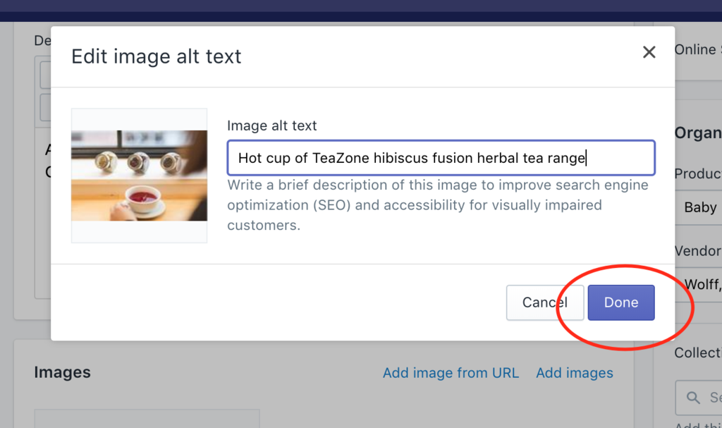 Shopify fix image alt text box done