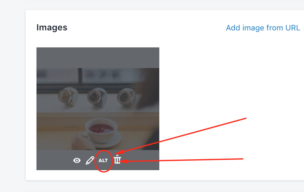 Shopify fix image alt text image grey hover alt